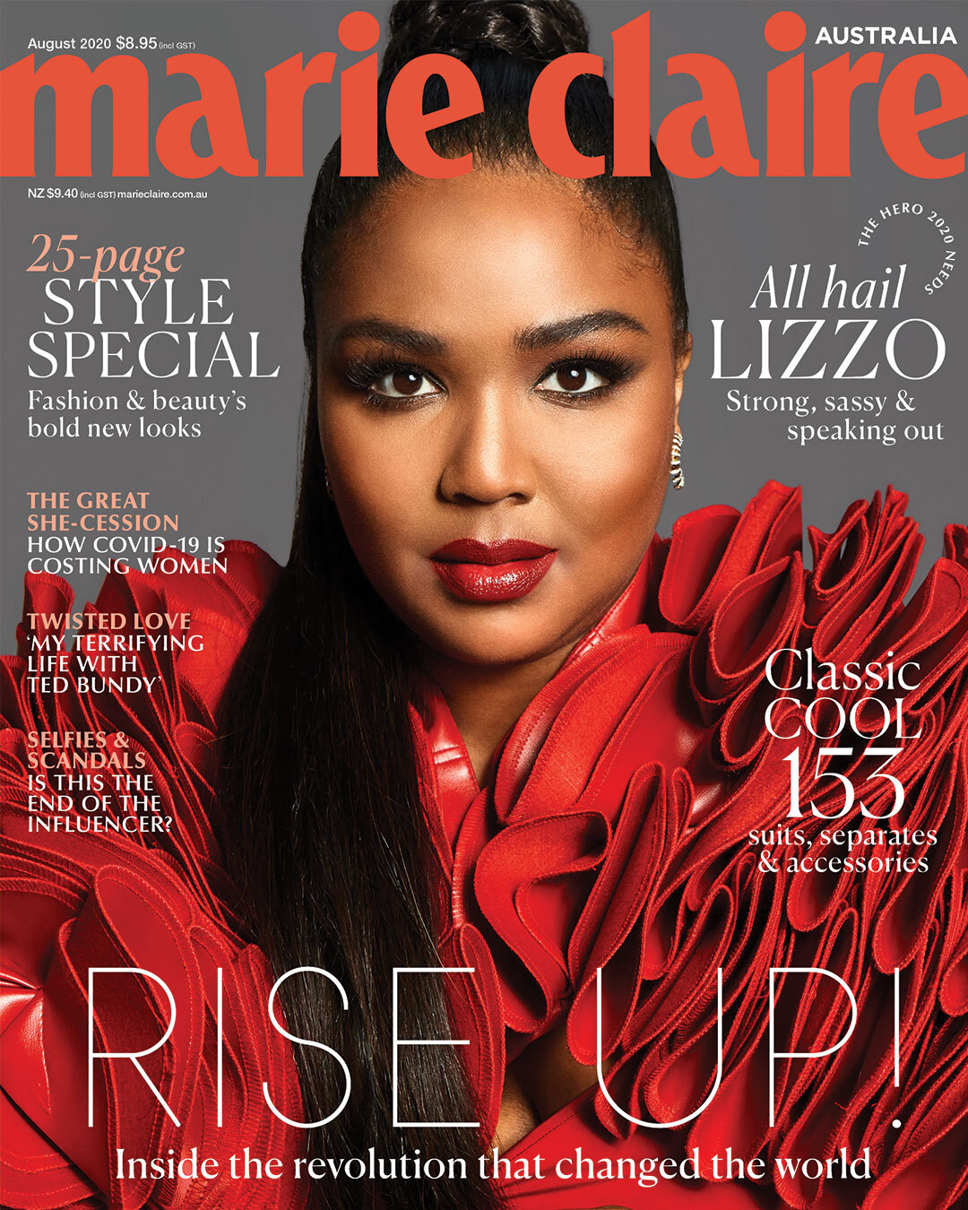 Lizzo on the Cover of Marie Claire