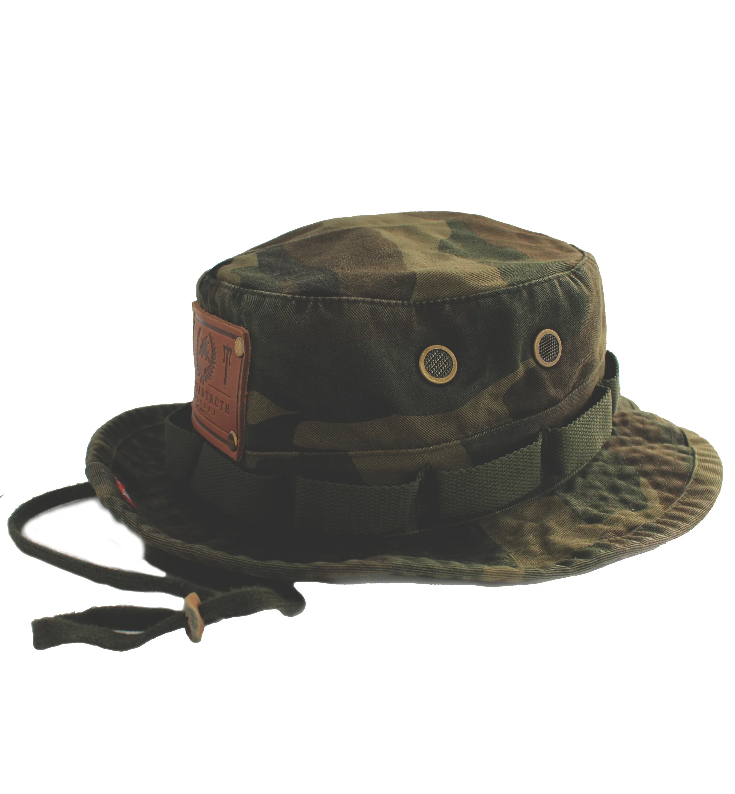 Vintage Boonie Hat / Woodland Camo — S 