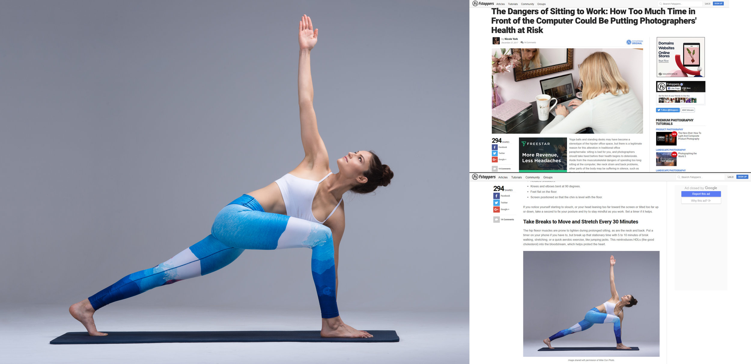 Fstoppers Article on Photographer's Health Risk