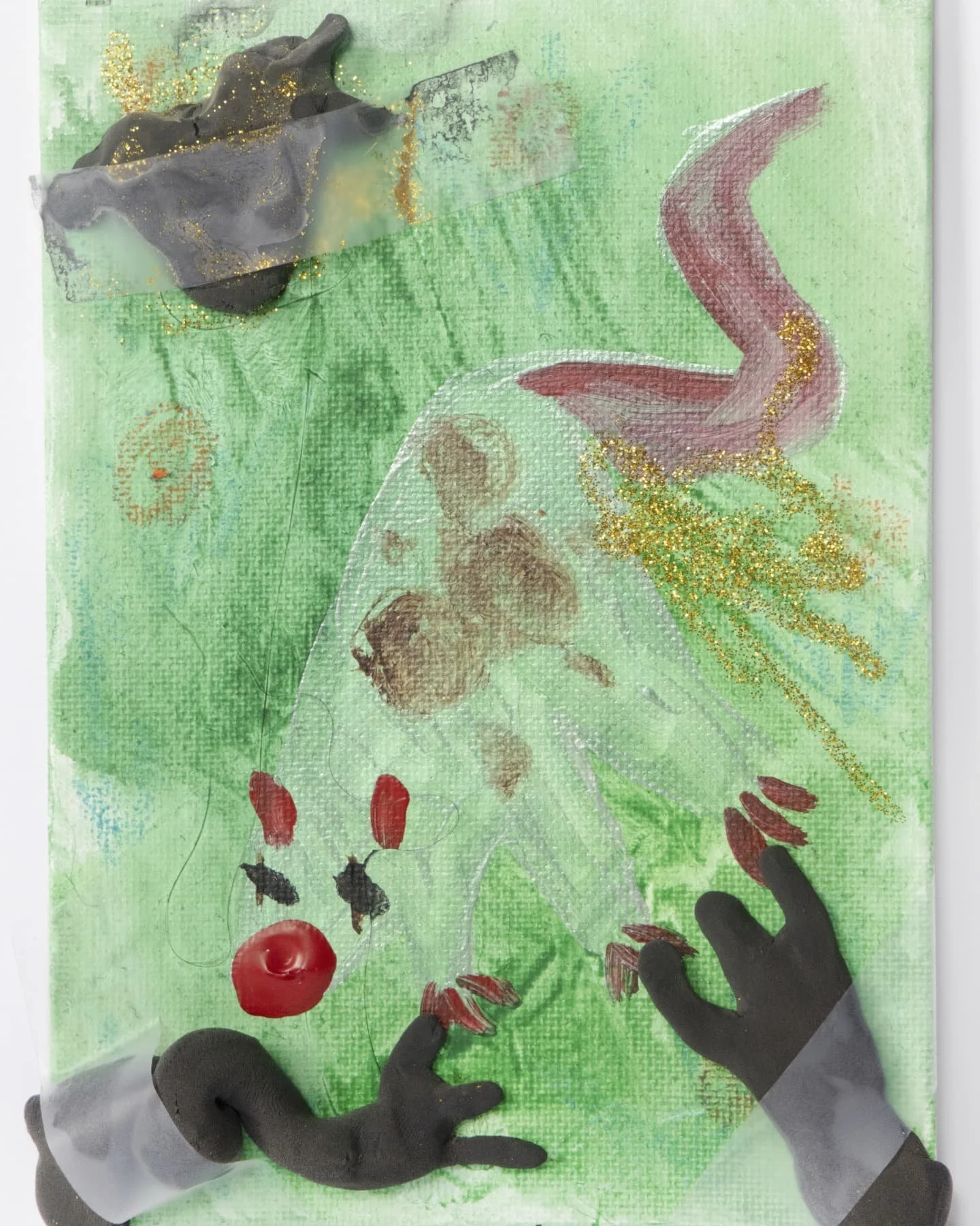 Let's play a game*! Guess which piece this artist statement belongs to:
"Two star-crossed lovers let their miracle mend their souls and explore the beauty of falling in love for the first time ❤️"
1. You Fumbled the Bag, Crap Rat by @panty