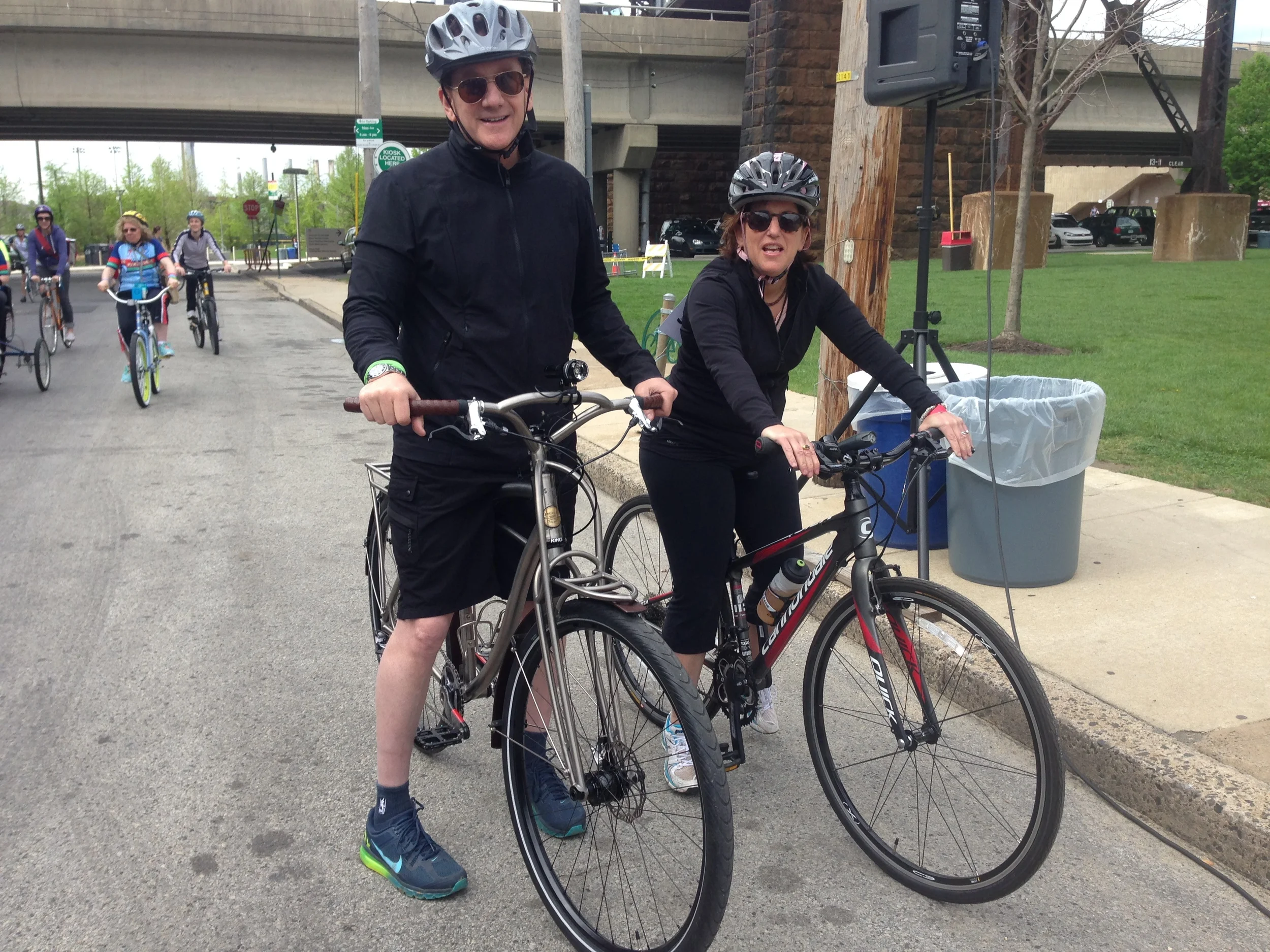 Linda Bell and friend