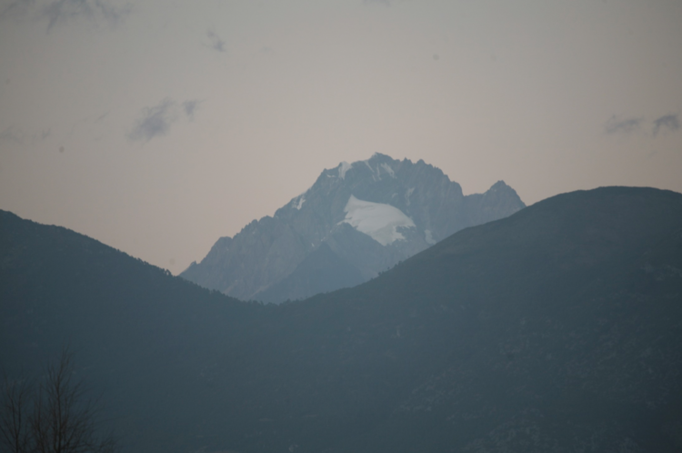 View of Jade Dragon Snow Mountain from Lijiang Studio, Jixiang village, Lashihai
