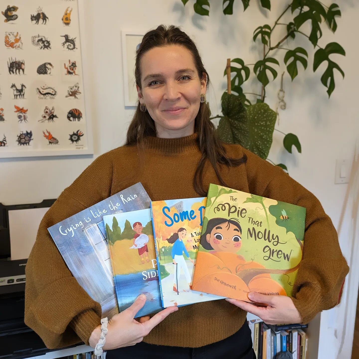 It's World Book Day! Here I am with the 4 books I've illustrated so far! A celebration of books and reading is always something I can get behind, AND if you're in the UK, every kiddo can get a book for &pound;1 or &pound;1.50! Head on over to @worldb