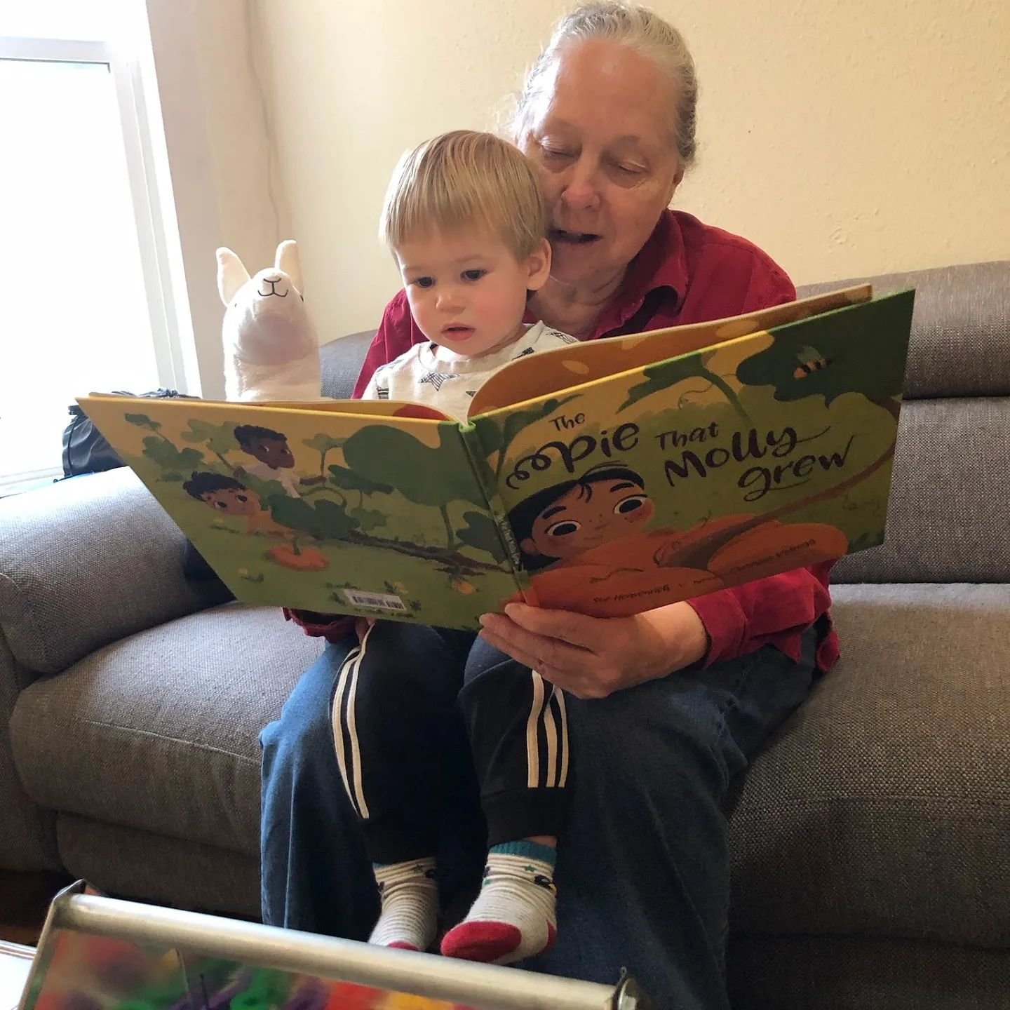 This is my mama and my nephew reading a book I illustrated (The Pie that Molly Grew, by Sue Heavenrich). I can't quite describe the joy I feel when I look at this photo. Being an auntie, seeing my mom become a grandmother, both of them together readi