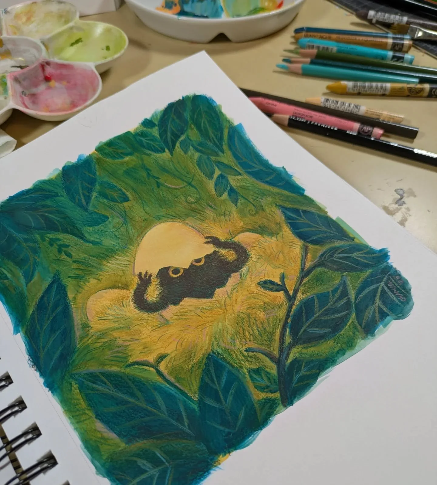 Today's creature drawing inspired by the @peachtober prompt HATCH. I had fun making this one 🐣

#peachtober25hatch #creatureoctober #chamisakellogg