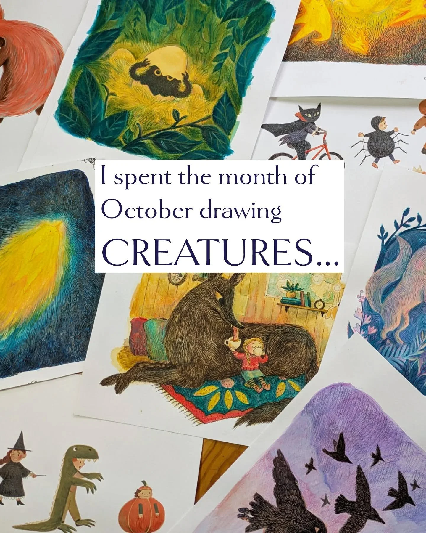 The Calendar of Creatures is now available in my shop 🐺🧚🏻&zwj;♀️🐌🐦&zwj;⬛✨

shop.chamisakellogg.com or the ol' link-o in the bio ☺️

#shopsmall #supportartists #chamisakellogg #illustratedcalendar