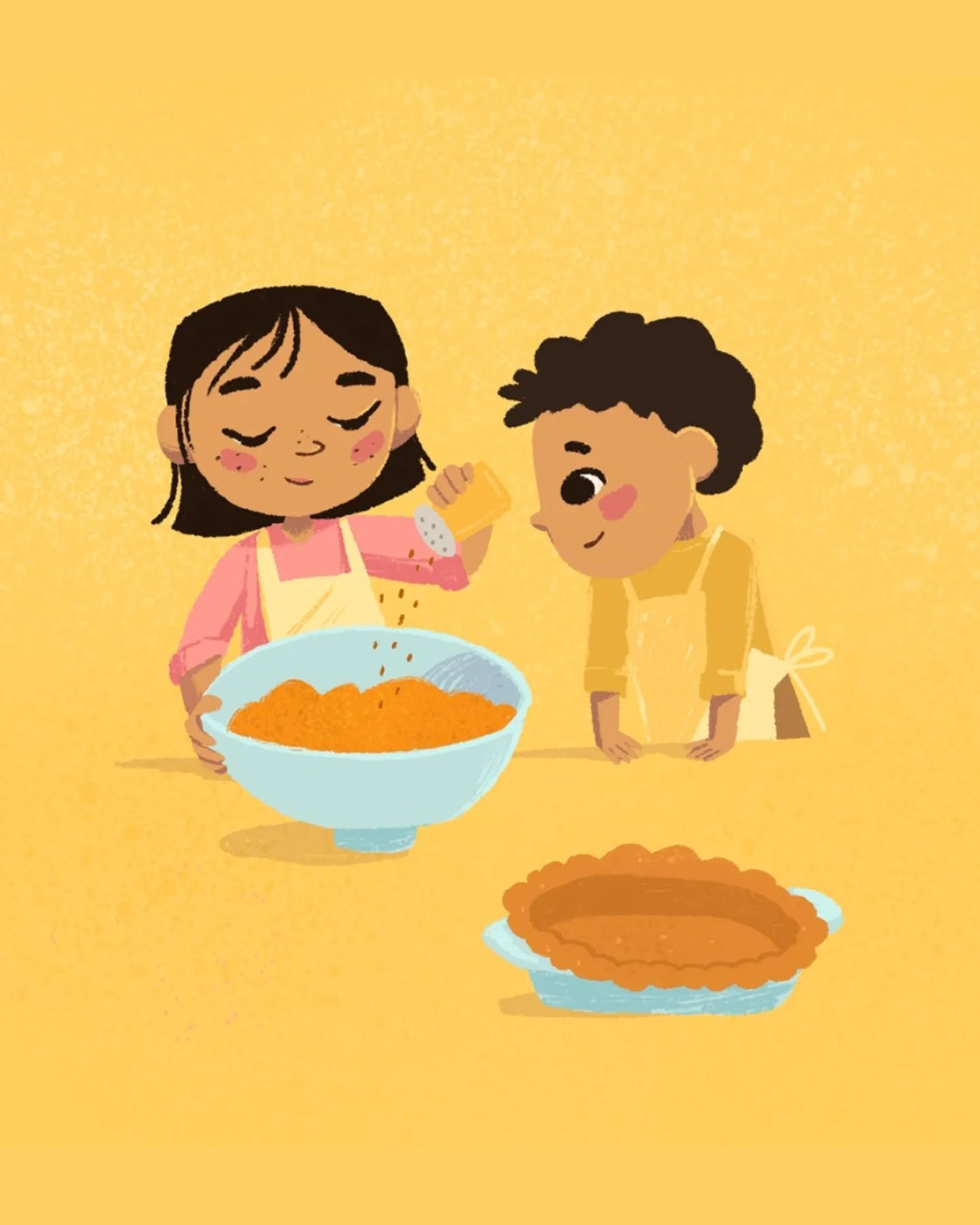 Grateful for pumpkin pie, today and every day ☺️ if you need some kiddo activities today you can find free coloring pages on my website shop.chamisakellogg.com

Artwork from The Pie that Molly Grew by Sue Heavenrich (illustrated by me)

#thepiethatmo