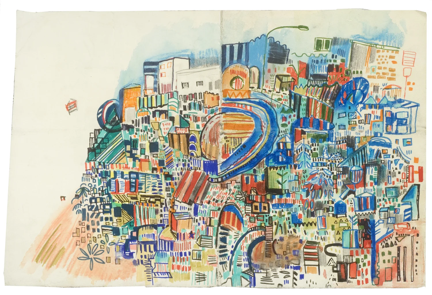 North Route | pencil, marker, watercolor on paper | 12" x 18" | 2010