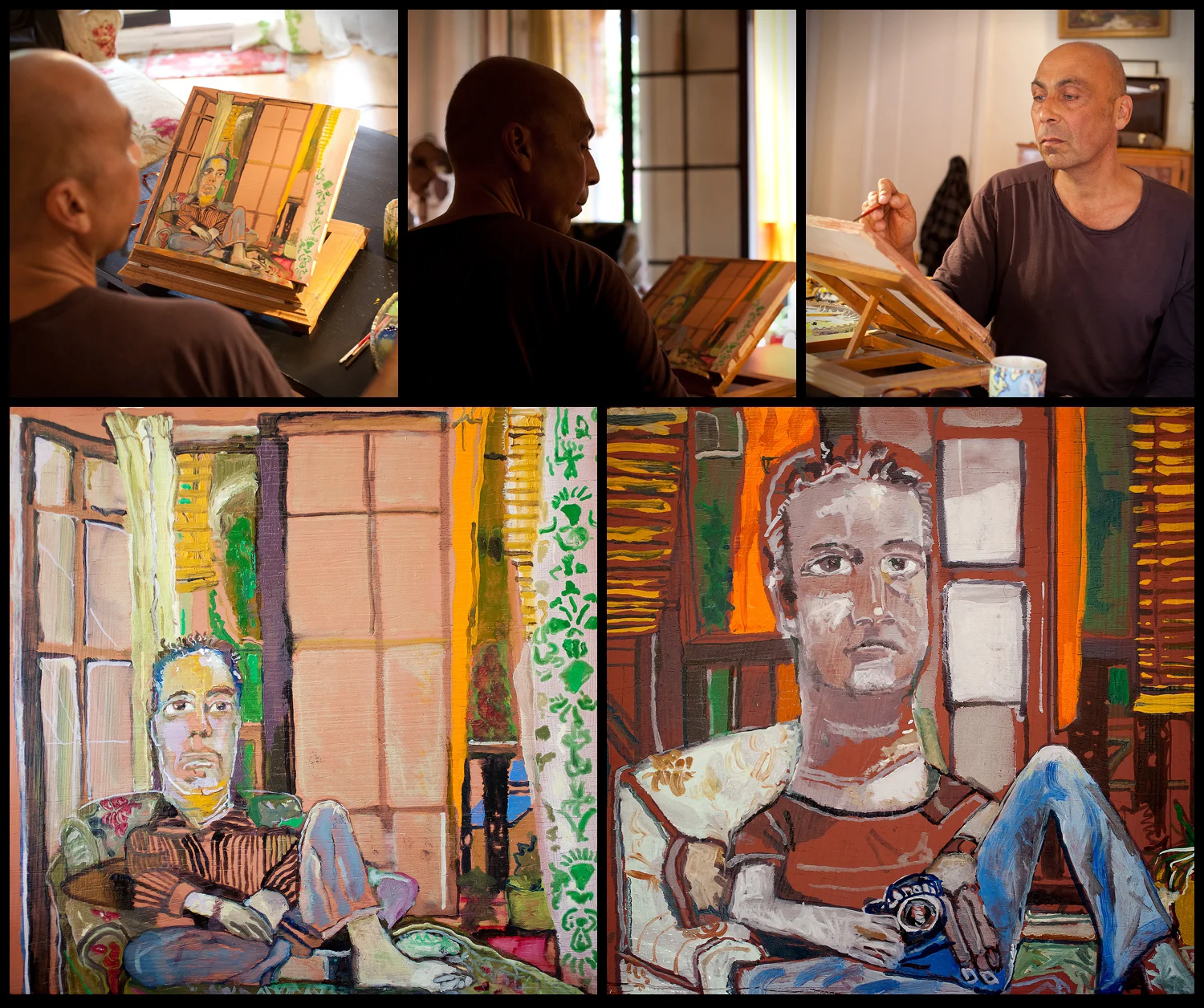  I had the privilege to have my portrait painted twice by Taylor at his Silverlake apartment. He gave me one and kept one for himself.&nbsp; 