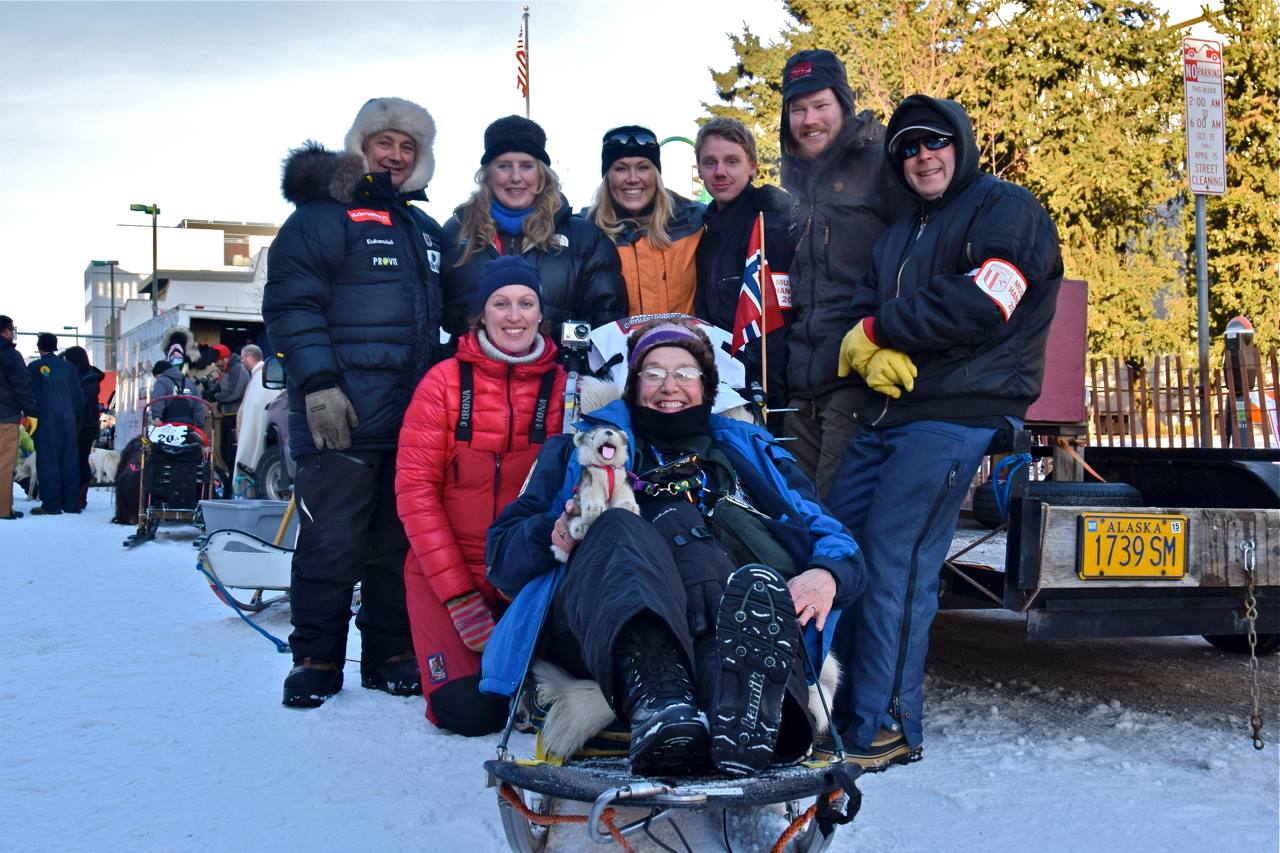Team Ralph Johannessen at the cermonial start in Anchorage.