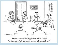 "That's an excellent suggestion, miss triggs. Perhaps one of the men would like to make it?"