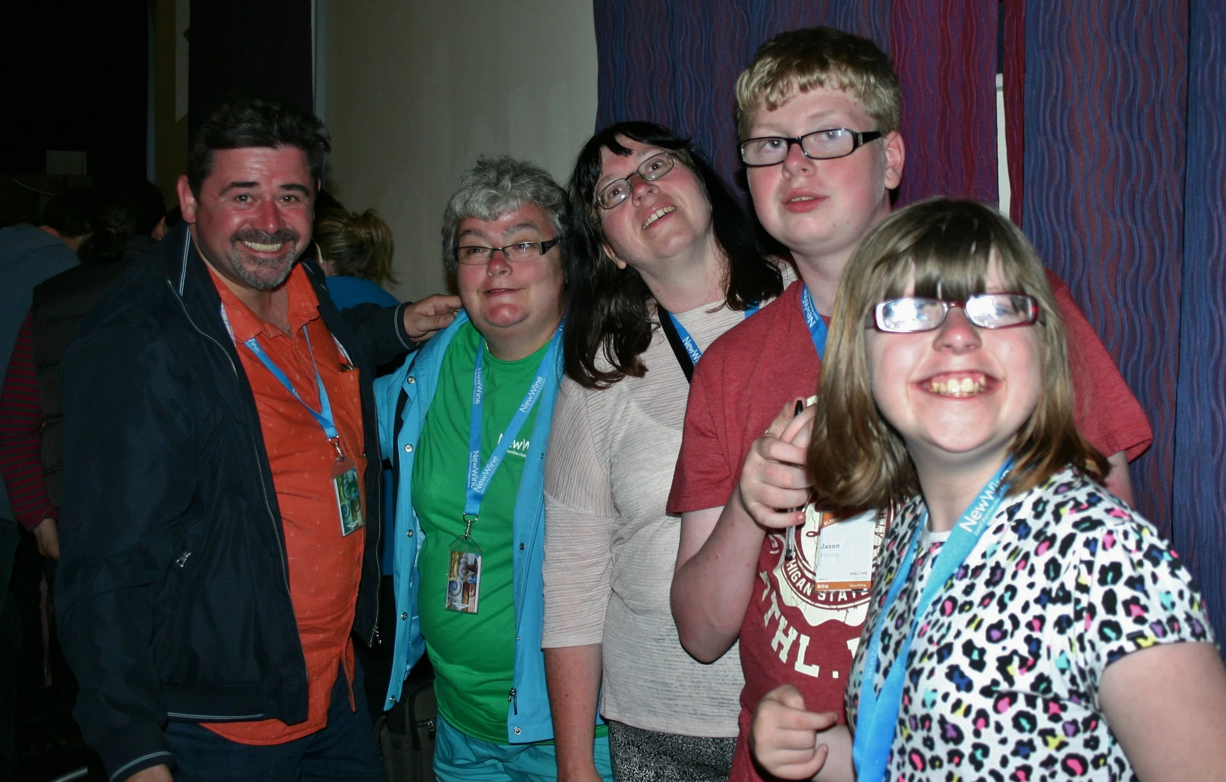 One of the teams enjoying the Quiz Night on Wednesday evening!