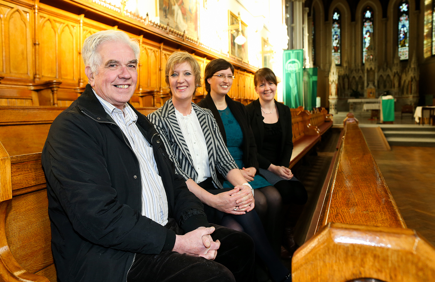 Fr. Peter McVerry, Sharan Kelly (Tearfund), Ruth Garvey-Williams (VOX) & Lydia Monds (Bishops’ Appeal) Image: Maxwell Photography