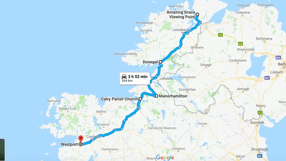 Day One: Buncrana, Co. Donegal to Westport, Co. Mayo 