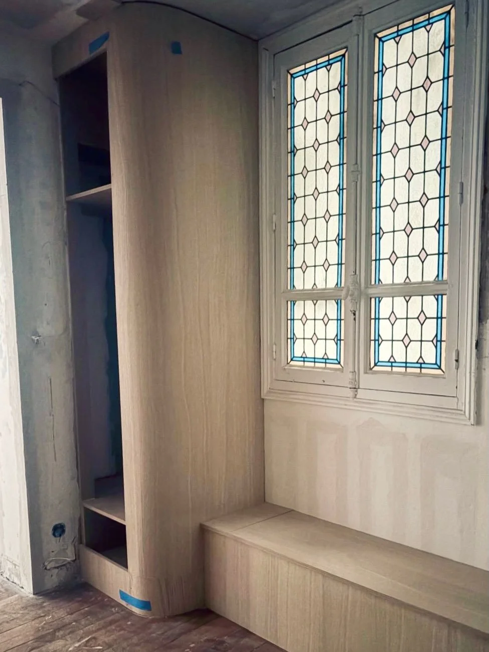 Chantier Montparnasse - &ccedil;a avance #madameprune #architectureinterieure #meublesurmesure #paris #haussmannien