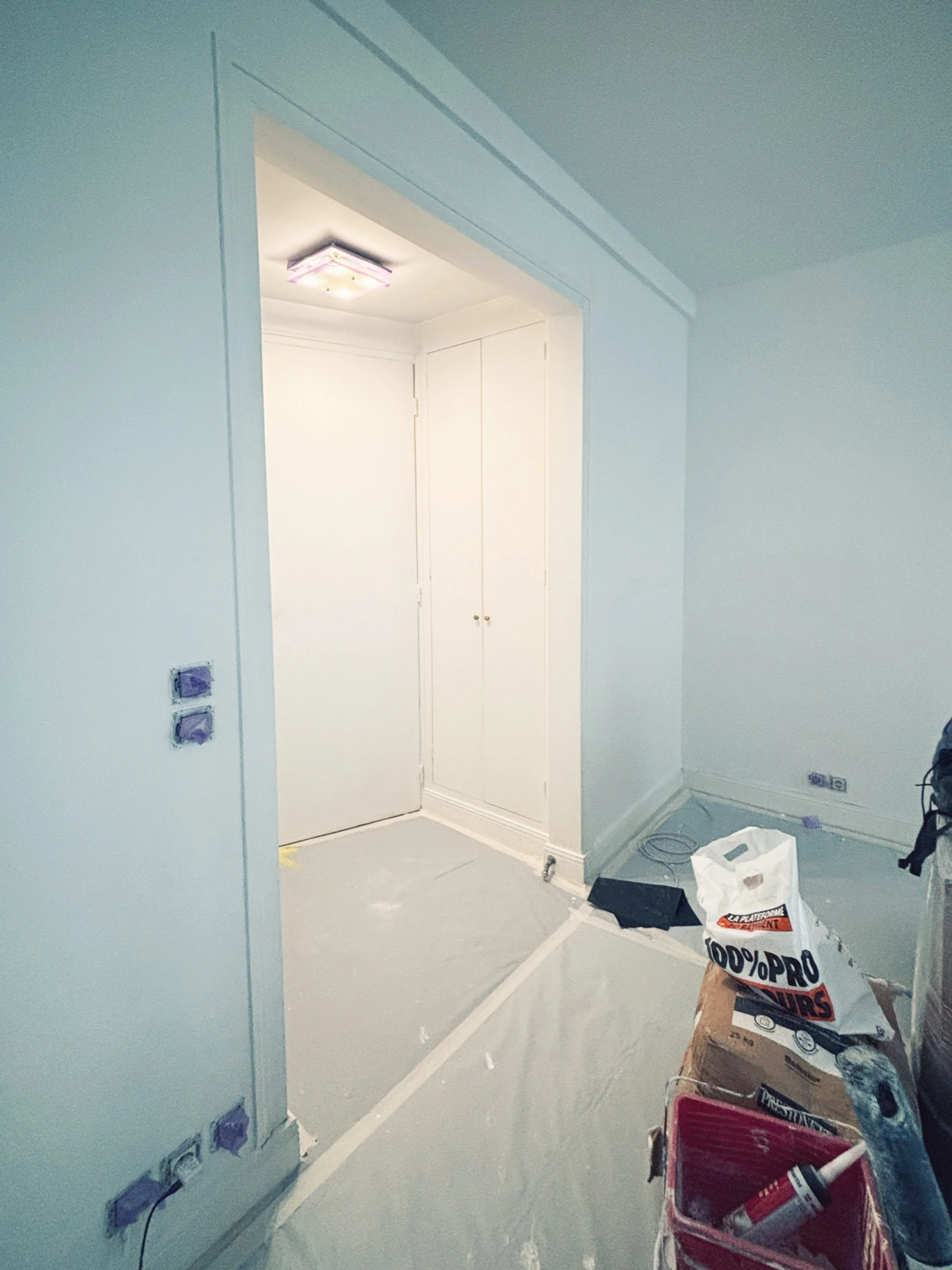 Work in progress - doucement mais s&ucirc;rement #madameprune #architectureinterieure #chantier #paris #2026