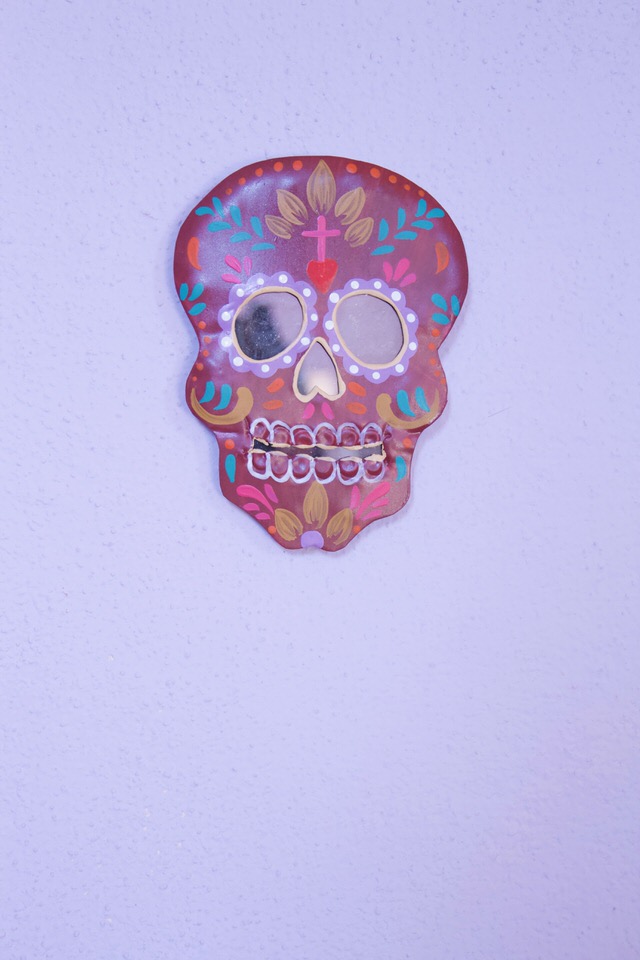 Tin Skull mirror
