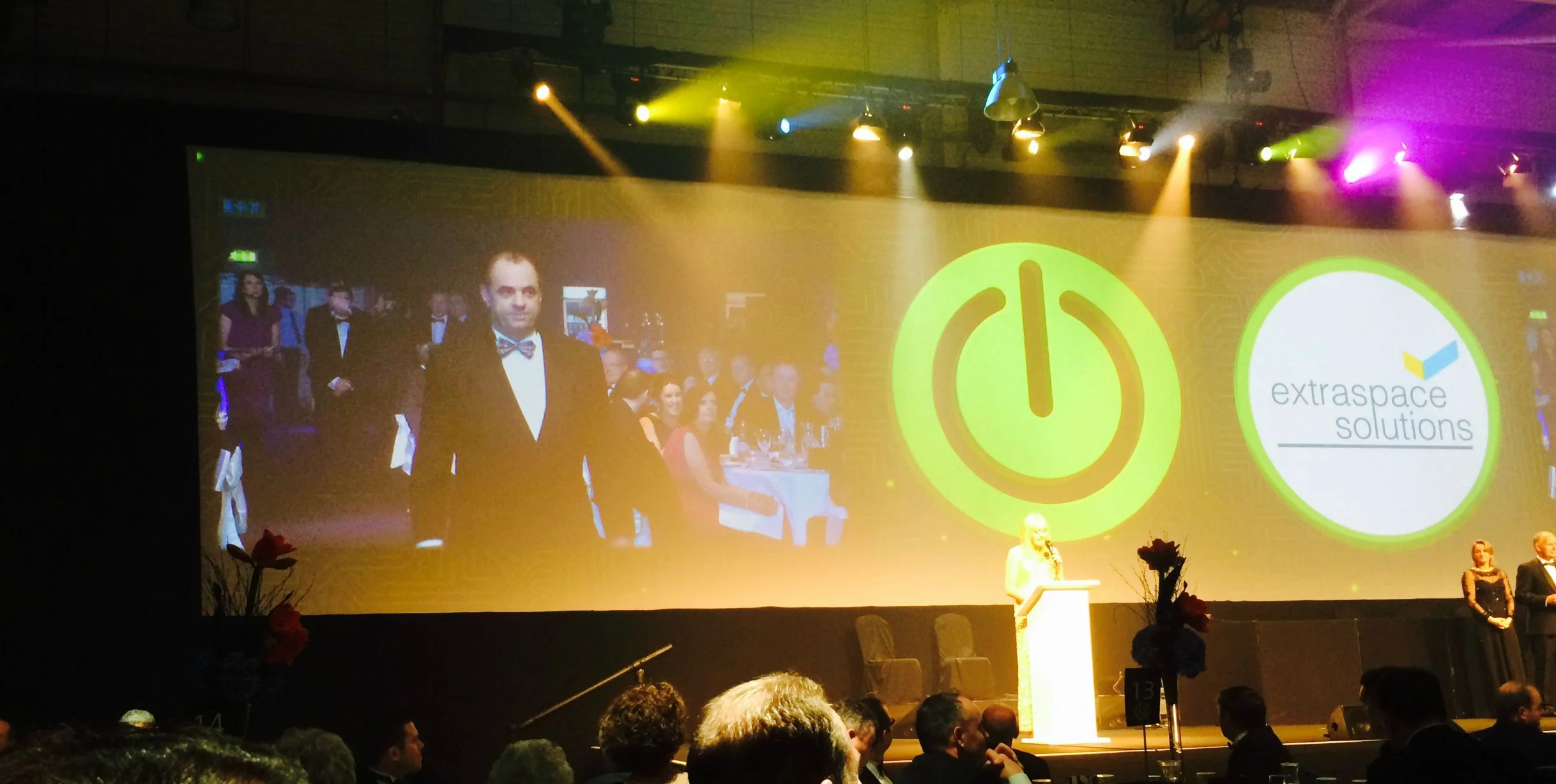 Managing Director, Mr. Conor Hanratty, approaching the Stage to receive his Award