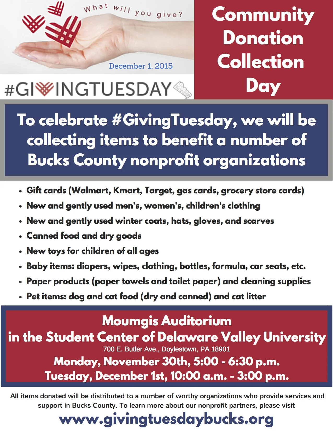 Community Donation Collection Day Flyer.jpg