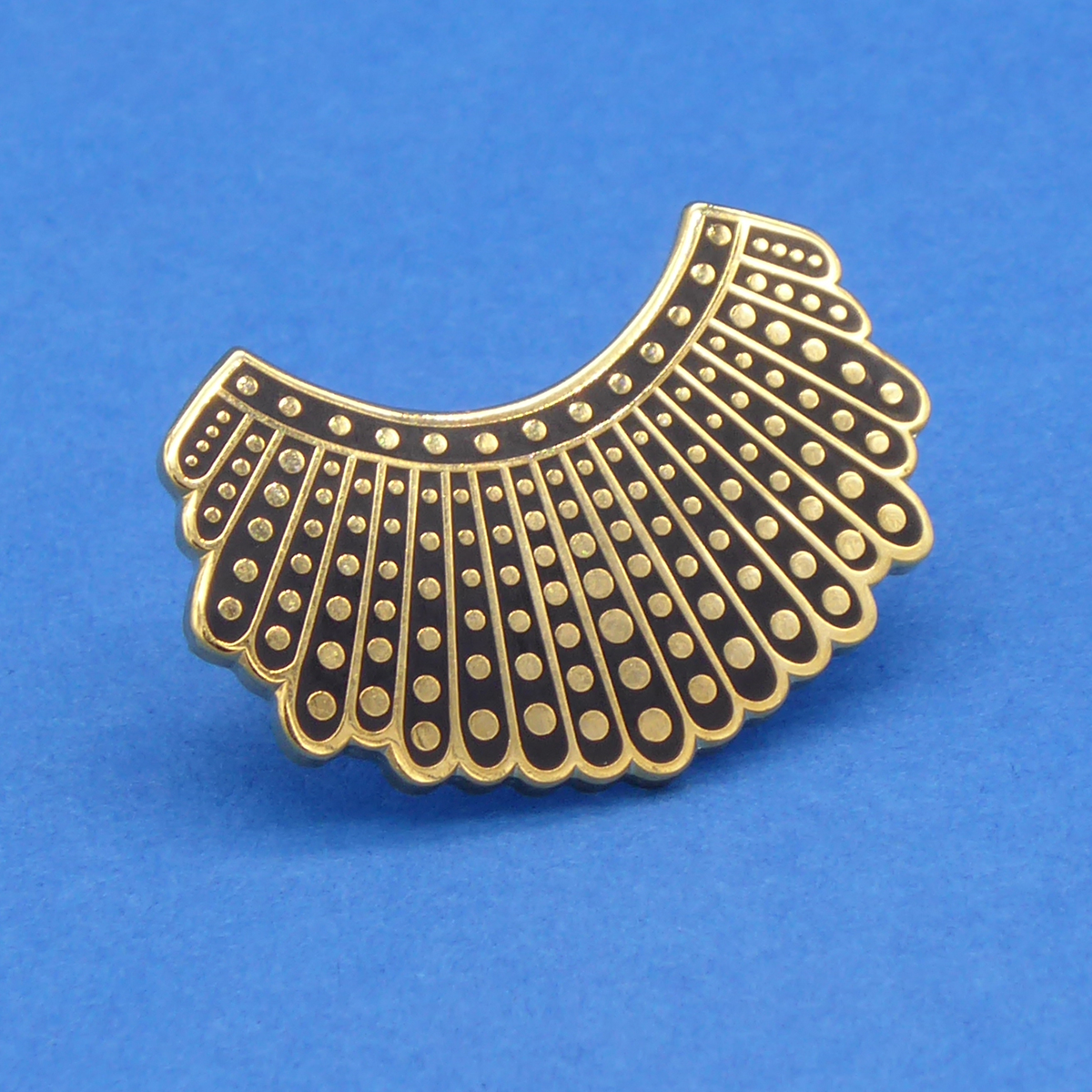 Dissent Collar Pin 24k displayed.png