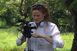 Georgie Weedon filming in Burundi for Project Ariadne