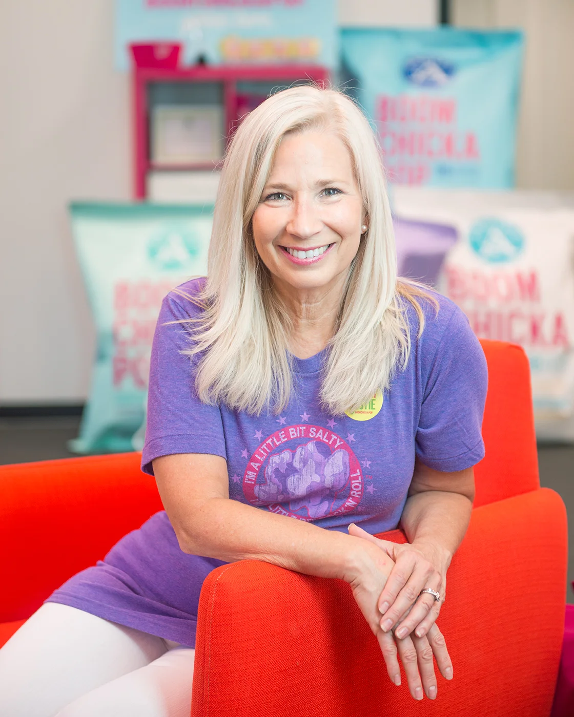 Angie's Boom Chicka Pop owner Angie Bastian, photographed for Mpls/St Paul magazine Portraits