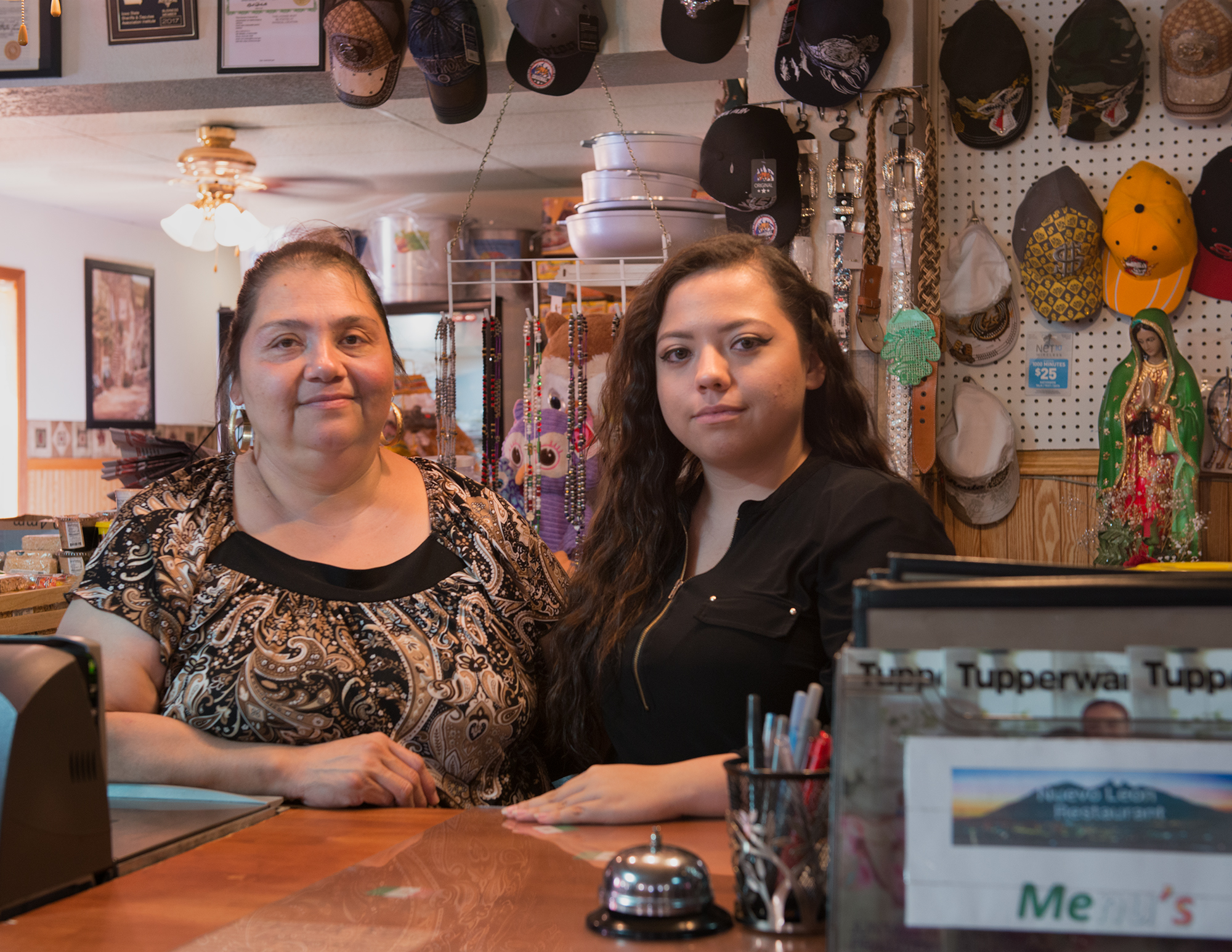 Christina (shopkeeper) and granddaughter Kimberly, 2017