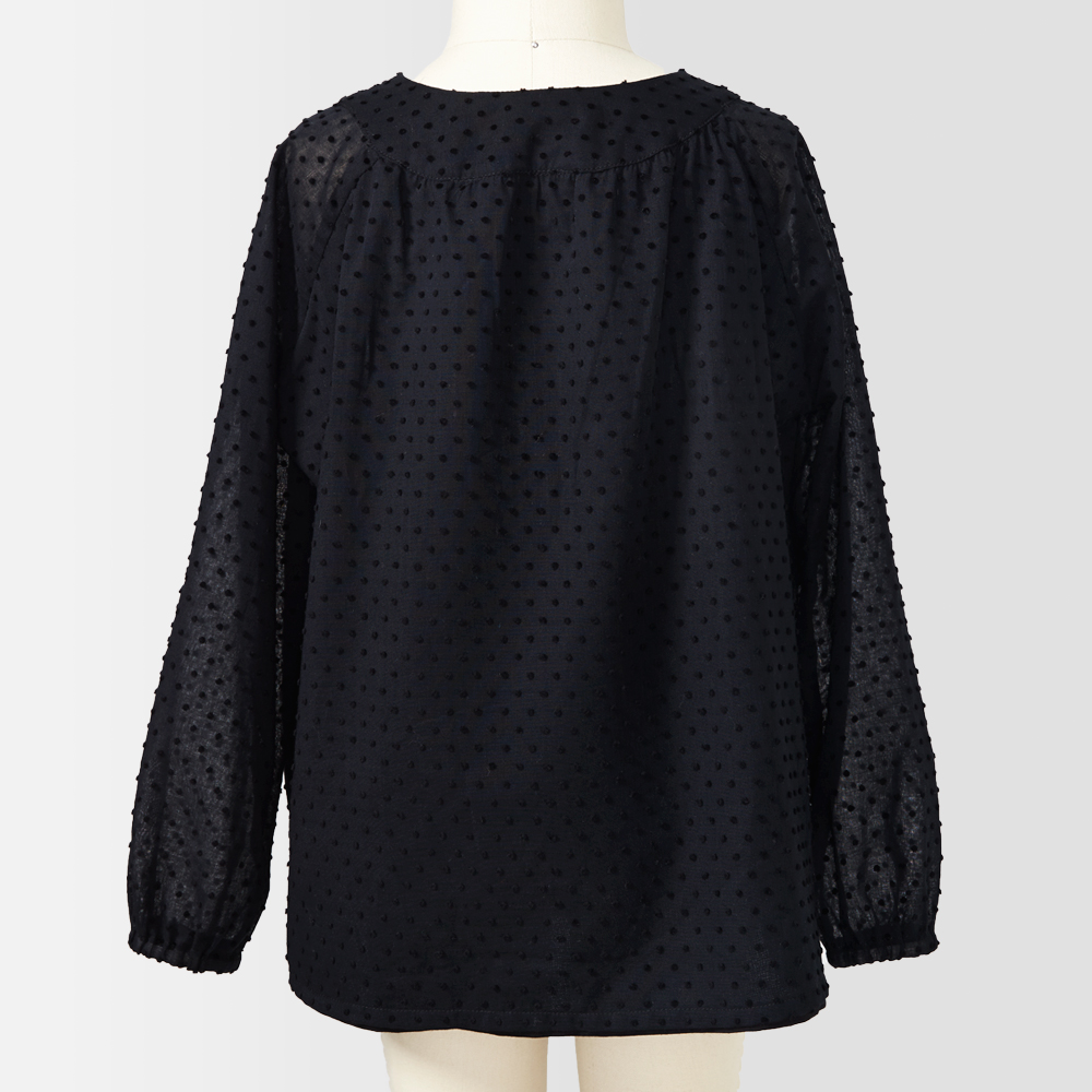 Black Swiss Dot -Back