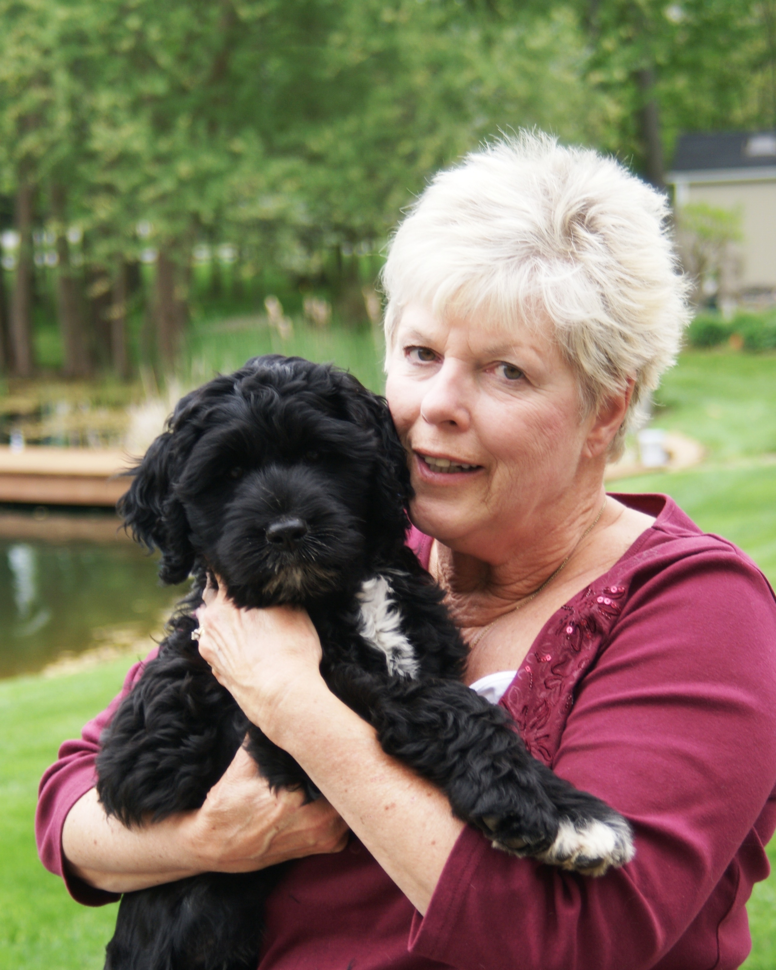 Barb Ellison and Cricket (Red Girl).JPG