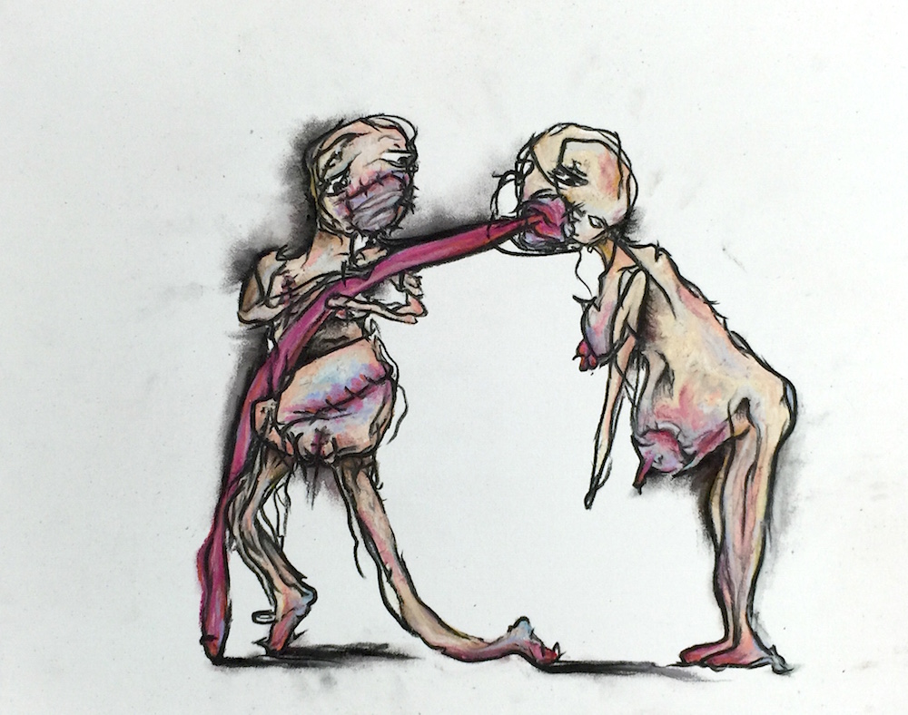 10" x 13" Charcoal/Pastel on paper 2015