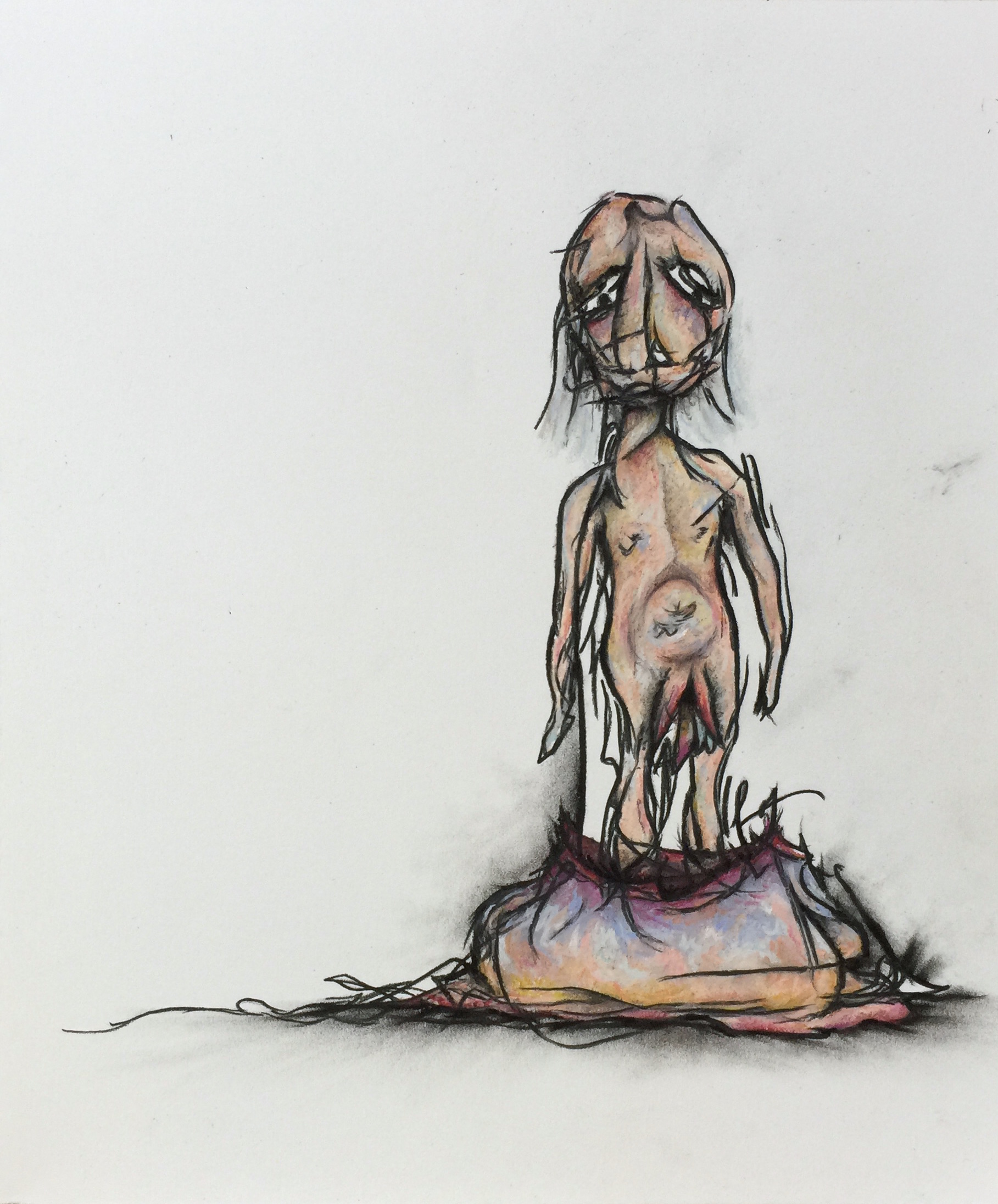11" x 14" Charcoal/Pastel on paper 2015