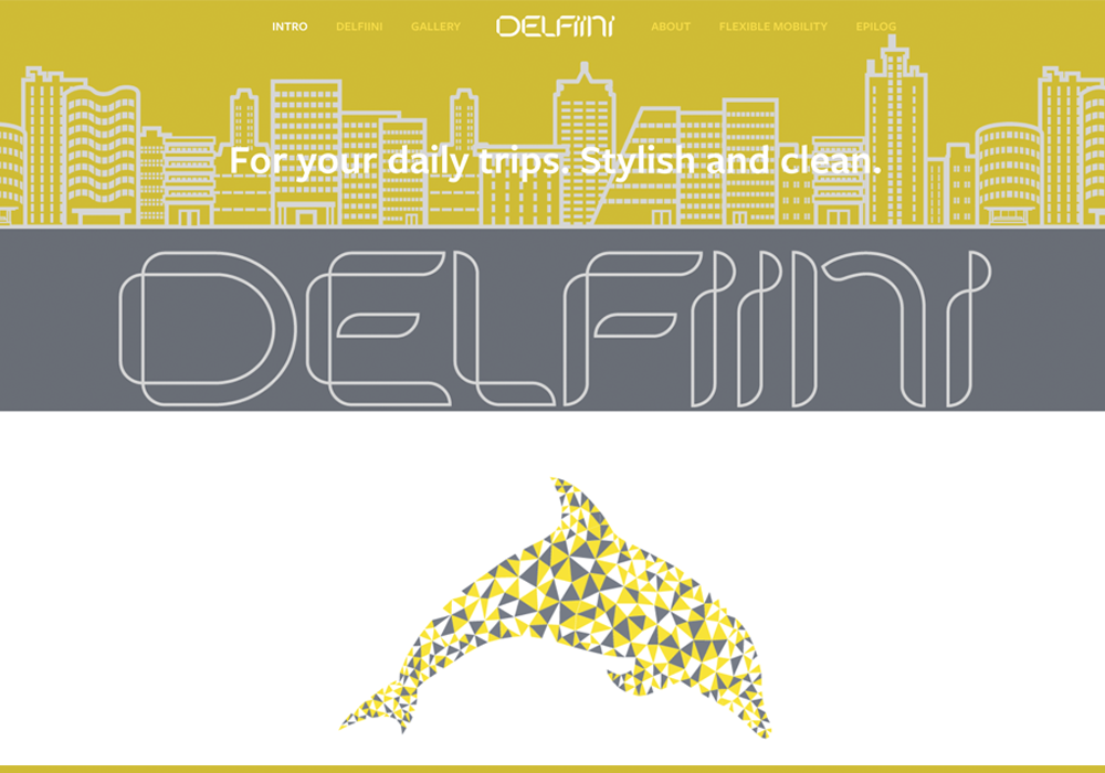  Delfiini website was built on Squarespace  