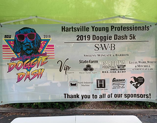Thank you to all of our sponsors! 🐶❤️ #doggiedash5K