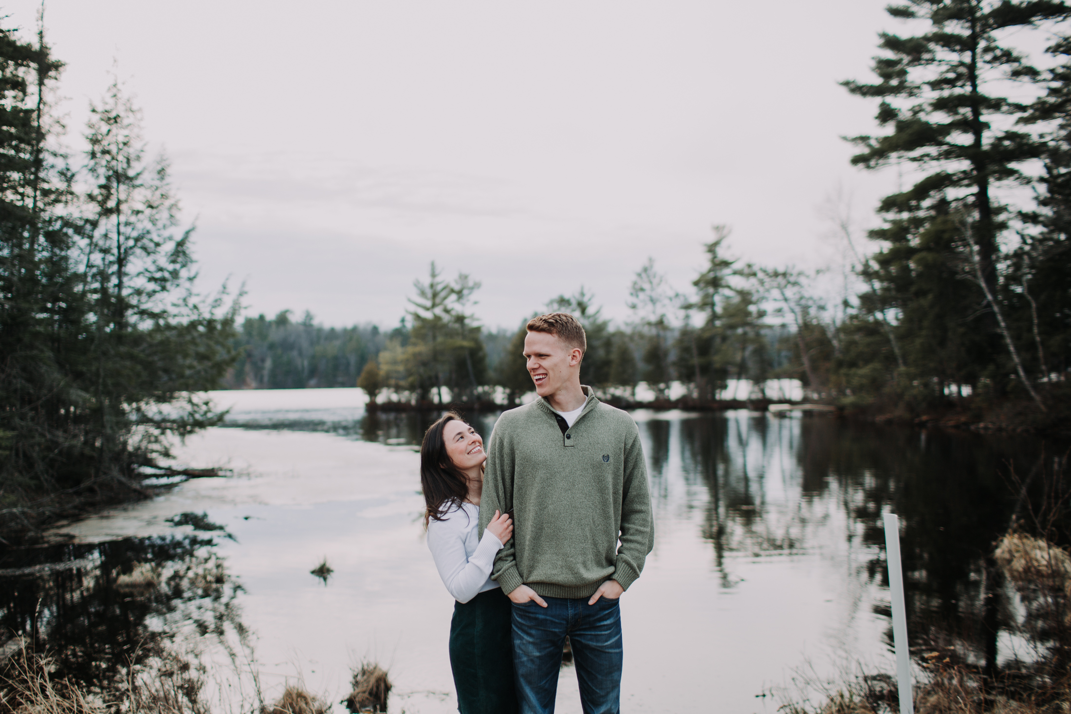 forest-rustic-engagement-wisconsin-b&n-17.jpg