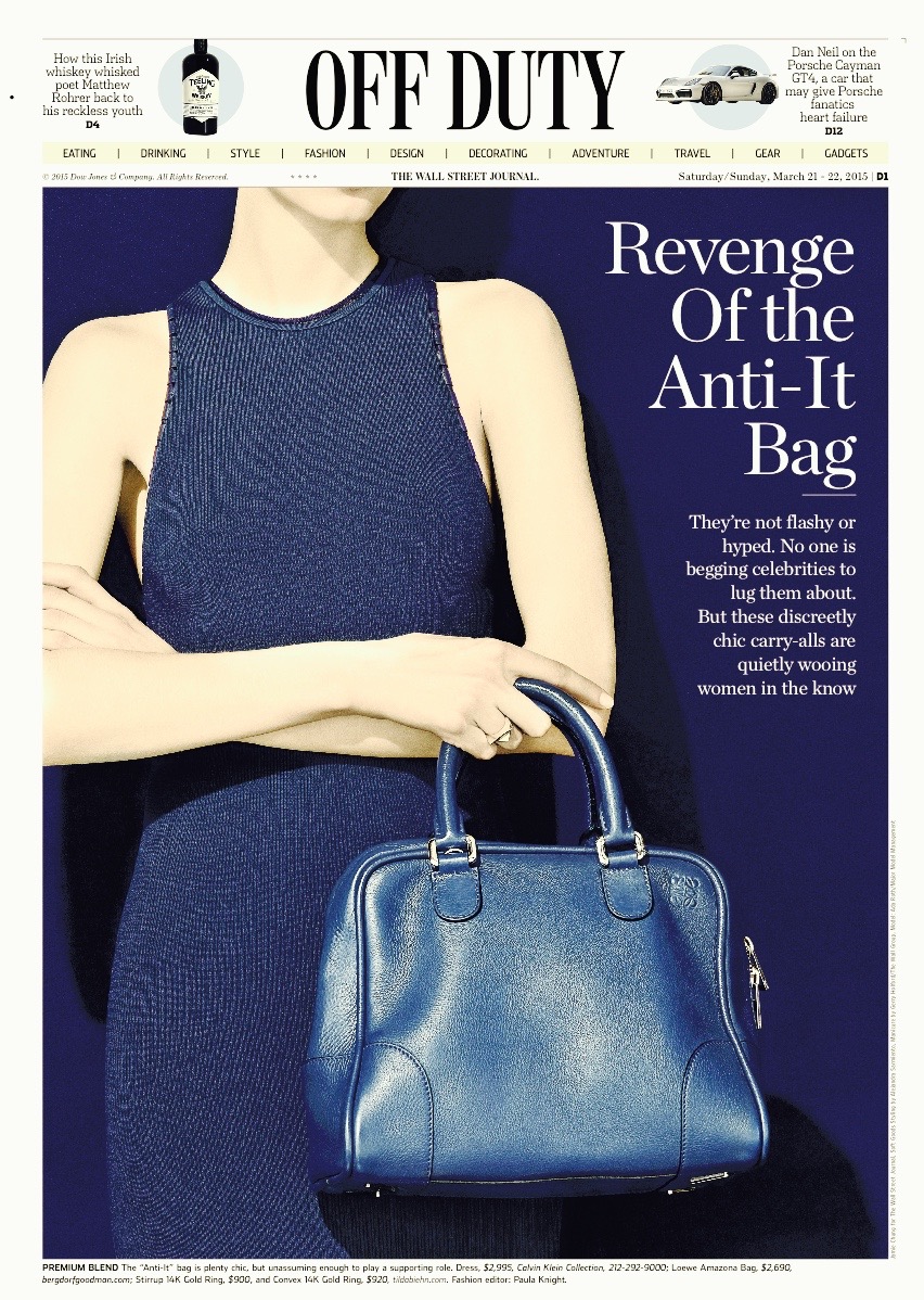 Revenge of the Anti-It Bag - WSJ