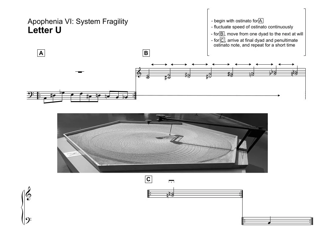 music score by James Ilgenfritz