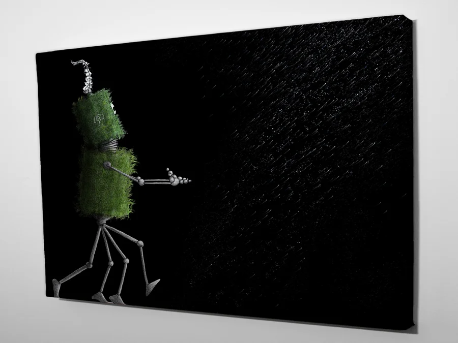 Canvas Print Roobrics Grass Robot.jpg