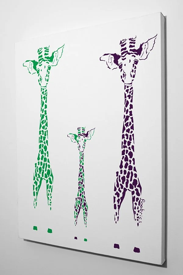 Canvas Print Giraffe Family 3C.jpg