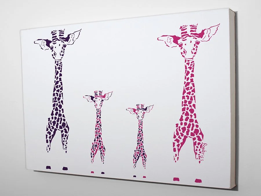 Canvas Print Giraffe Family 4D.jpg