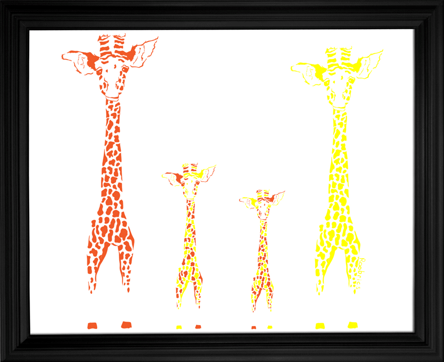 Framed-Giraffe-Family-4A.gif