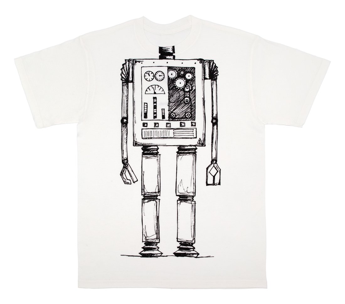 White Robot Body T-Shirt.jpg