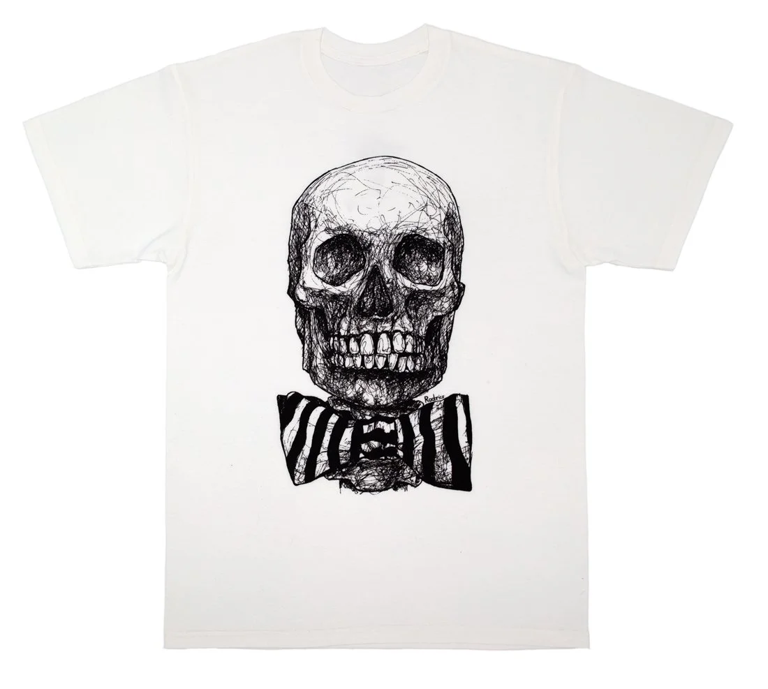 White Skull Bowtie T-Shirt.jpg