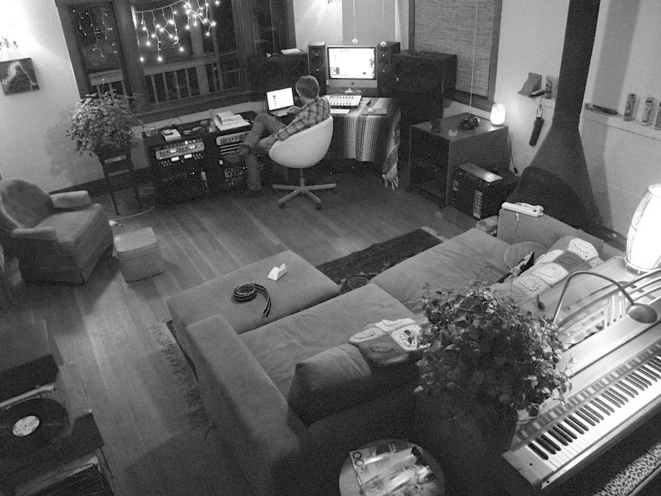 Mixing Ben Bridwell solo record at Stay Golden in Ojai.