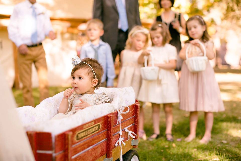 Children's processional. Too adorable! And attended by the two grandmothers to make sure everyone went in the right direction ;)