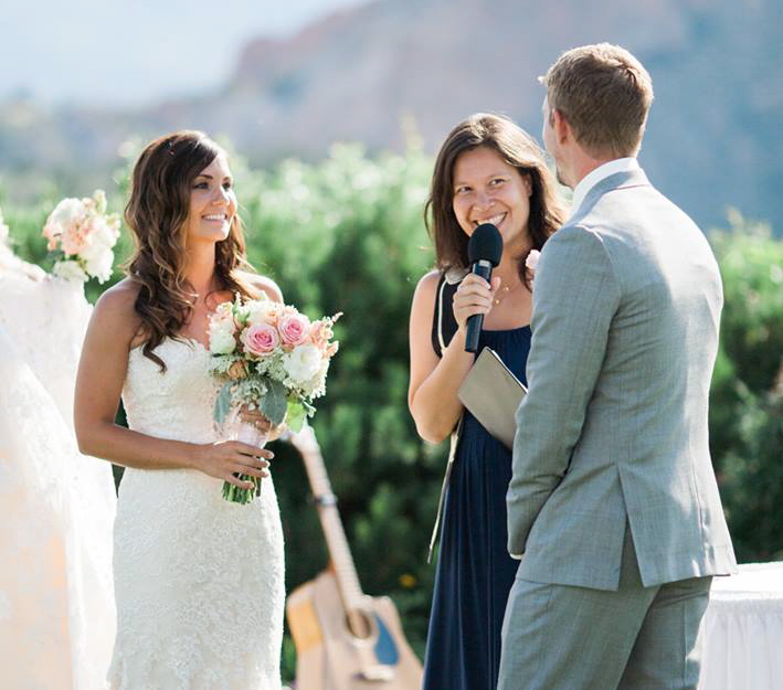 We expressed the "beach party" feel with the vibe of the ceremony - it was very laid-back and fun with lots of room for laughter and sweetness.