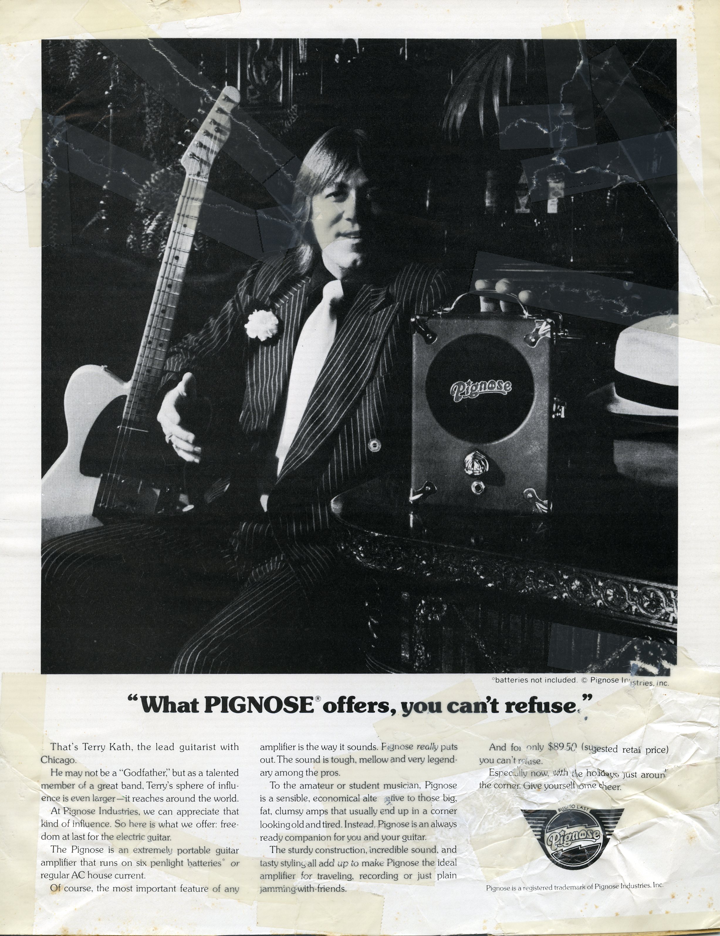 The Pignose ad