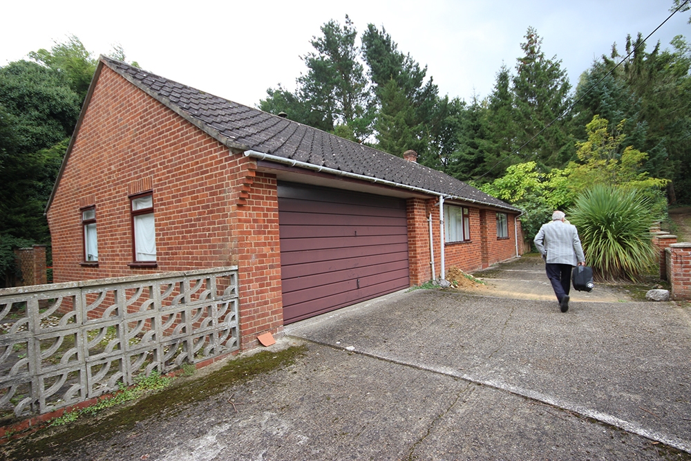 The 1950's bungalow before the build.