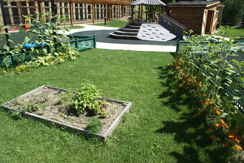 Vegetable garden at Williams College Children's Center 