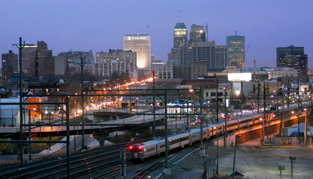 The Ironbound is a large working class section of Newark whose name is derived from the network of rails surrounding the neighborhood. 