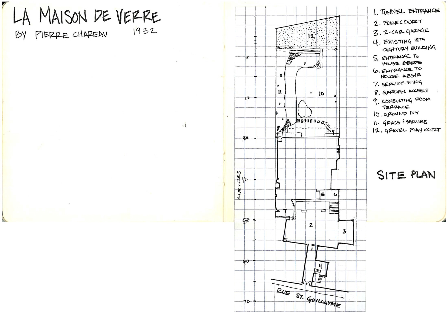  I copied these plans into my sketch book prior to our tour and took notes as I went through.&nbsp; 